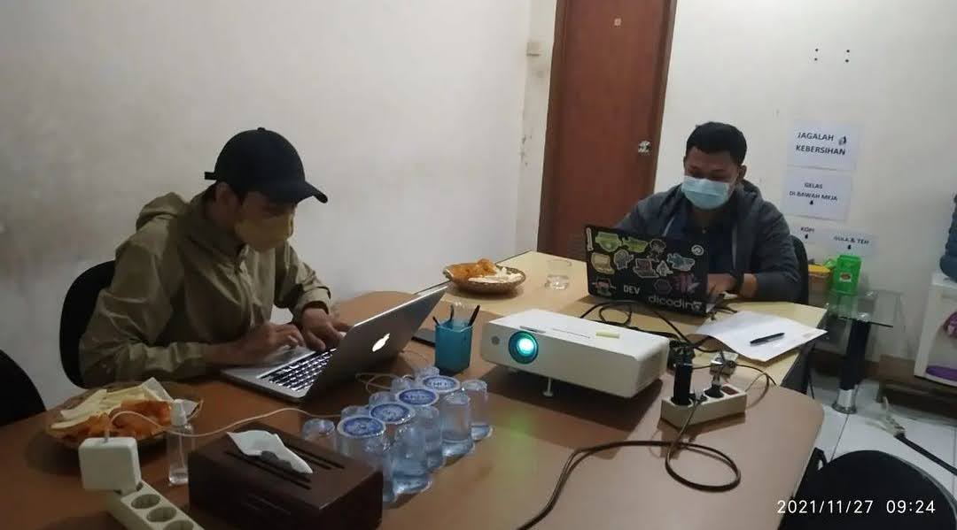 Mentoring session at Rumah Coding
